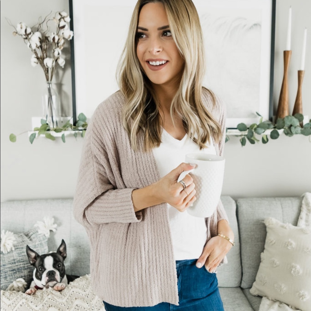 Barefoot Dreams Ribbed Shrug Cardi